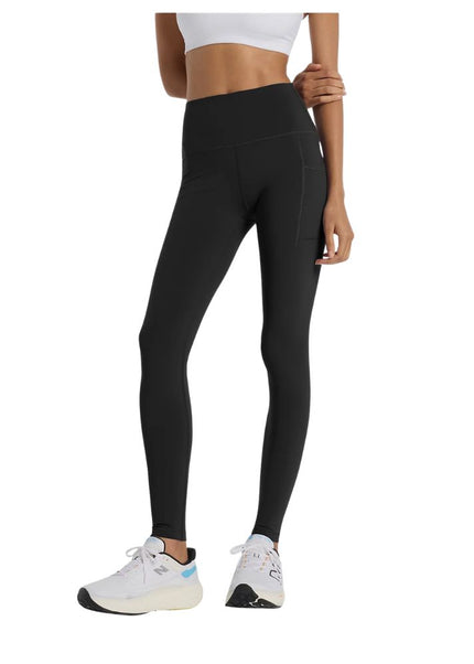 New Balance | Sleek Pocket High Rise Leggings | Damen | Schwarz