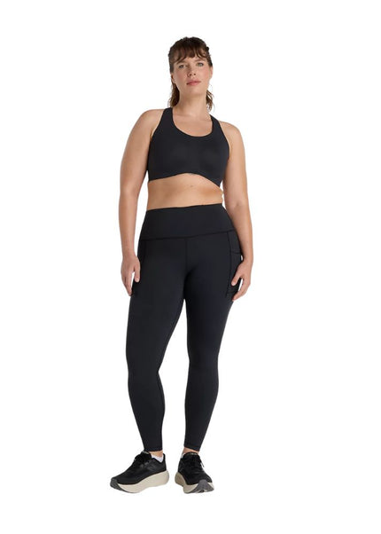 New Balance | Sleek Pocket High Rise Leggings | Damen | Schwarz