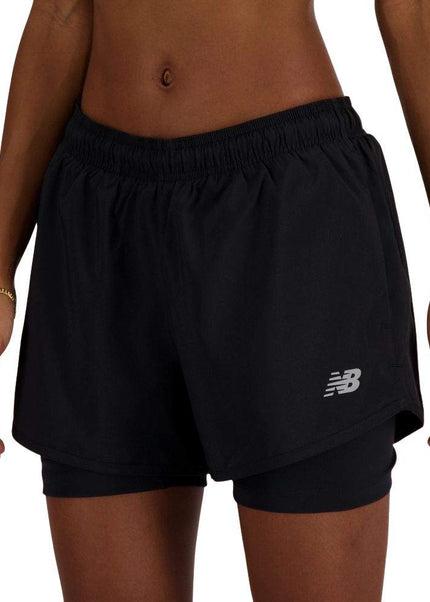New Balance | 2-in-1 Short 3'' | Dames | Black