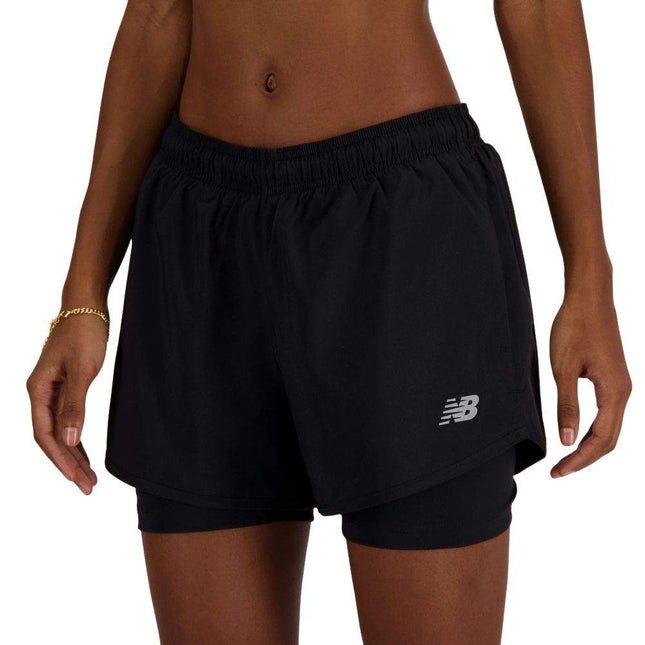 New Balance | 2-in-1 Short 3'' | Dames | Black