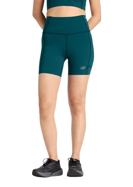 New Balance | RC Elite Storage Short 6" | Dames | Medusa Green
