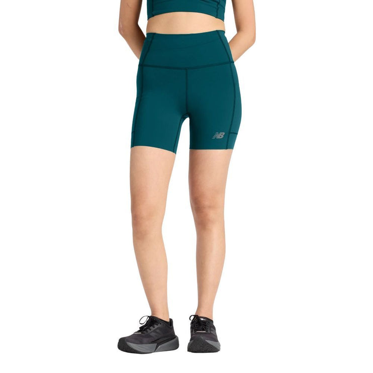 New Balance | RC Elite Storage Short 6" | Dames | Medusa Green