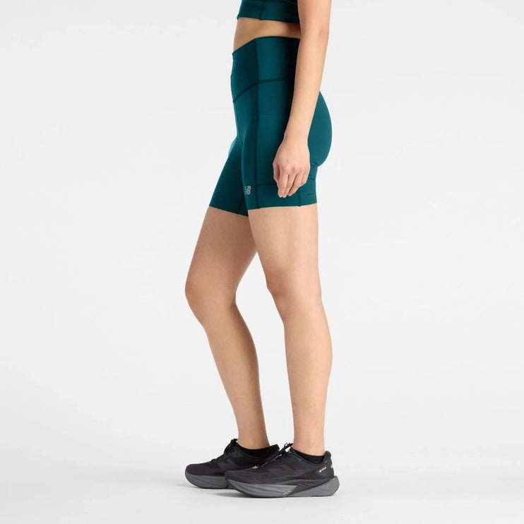 New Balance | RC Elite Storage Short 6" | Dames | Medusa Green