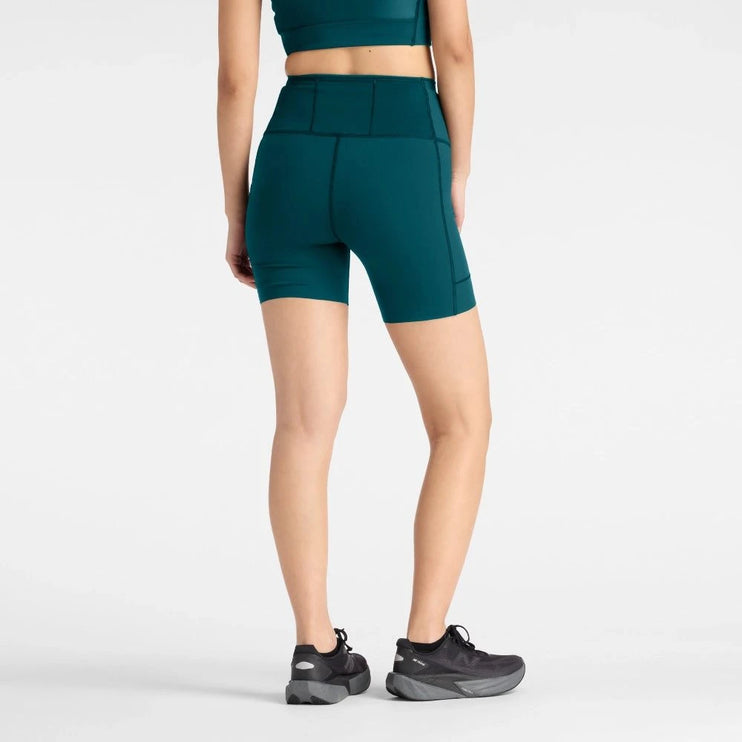 New Balance | RC Elite Storage Short 6" | Dames | Medusa Green