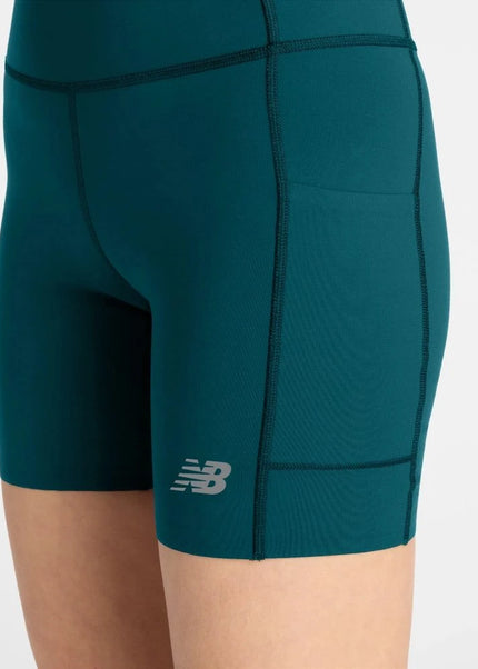 New Balance | RC Elite Storage Short 6" | Dames | Medusa Green