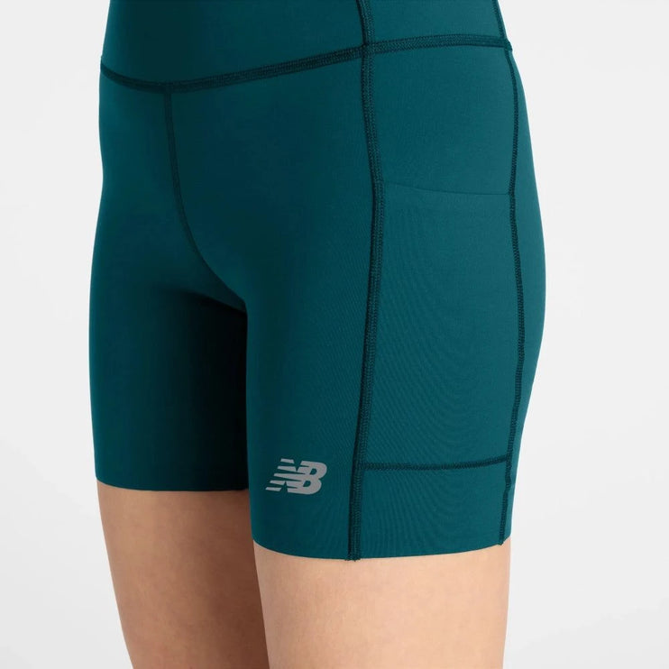 New Balance | RC Elite Storage Short 6" | Dames | Medusa Green