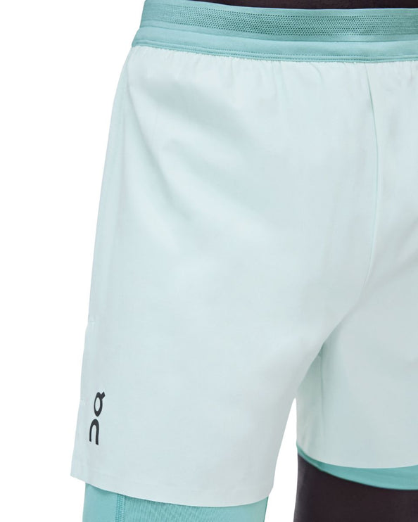 ON | 5'' Performance 2/1 Shorts | Men's | Flurry / Aquamarine