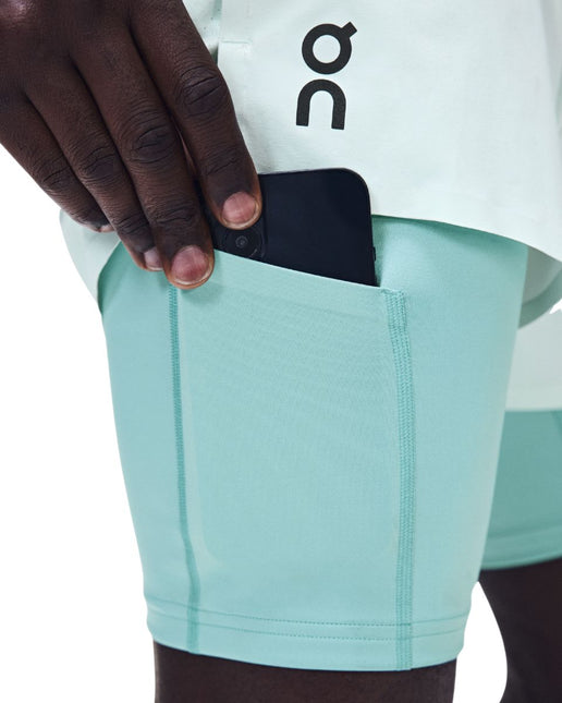 ON | 5'' Performance 2/1 Shorts | Men's | Flurry / Aquamarine