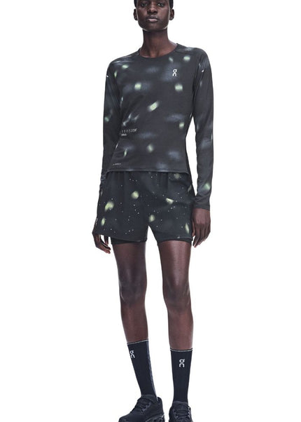 ON | Performance Long T-Shirt | Lumos Black | Dames