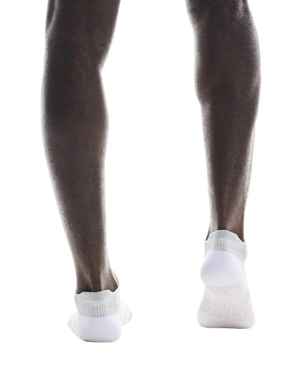 ON | Performance Run Sock Low | White / Glacier