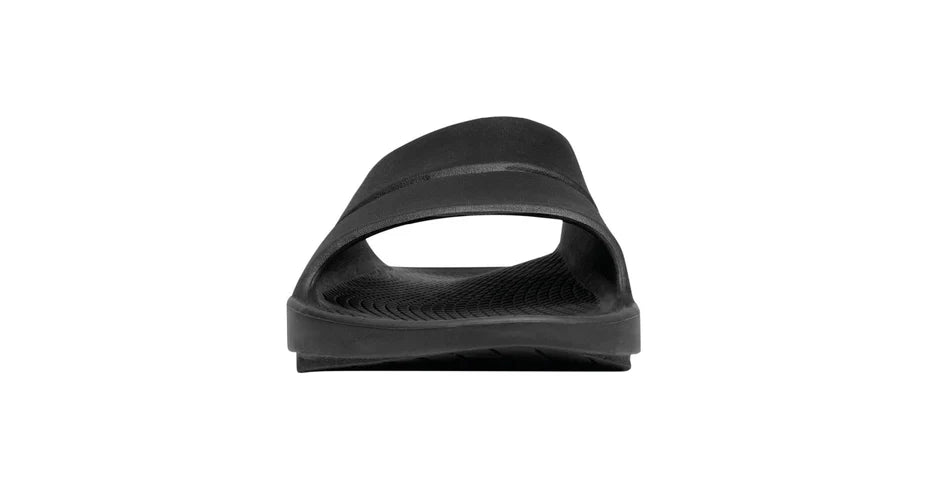 OOFOS | OOahh | Recovery Slides | Unisex | Black OOFOS
