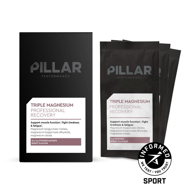 Pillar | Triple Magnesium Powder | Berry | Travel Pack Pillar Performance