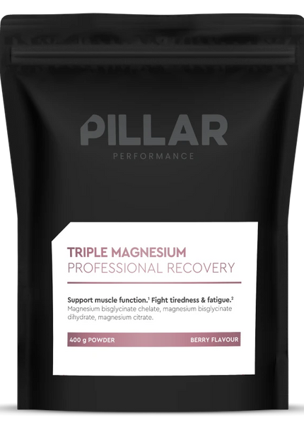 Pillar | Triple Magnesium Powder | Berry | Value Pack | 400 gram