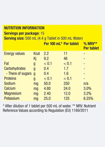 Precision | PH 500 Electrolyte | Tablets