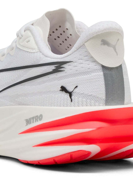 Puma | Deviate Pure Nitro | Dames | White / Red / Silver