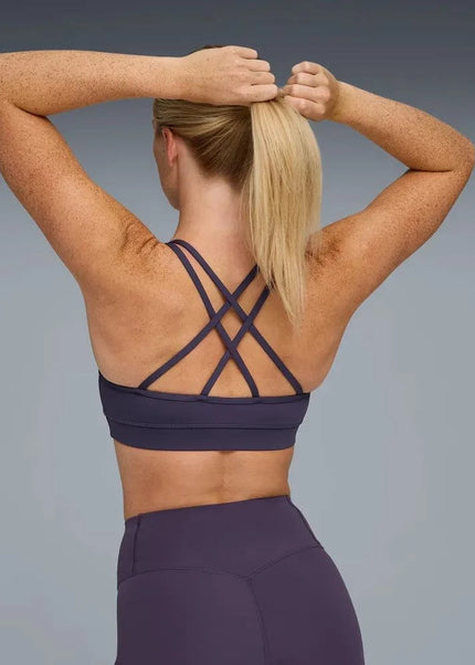 Puma | HYROX Move Strappy Bra | Dames | Deep Plum