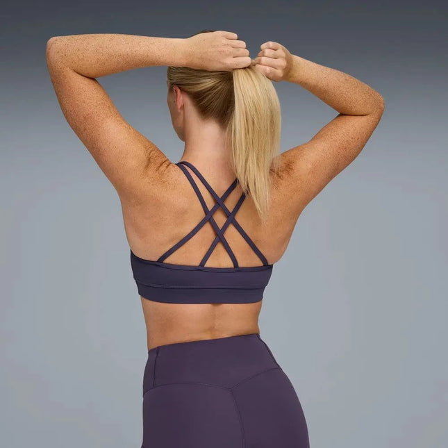 Puma | HYROX Move Strappy Bra | Dames | Deep Plum