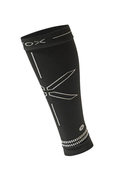 STOX | Compression Calf Sleeves | Men | Black / Light Grey