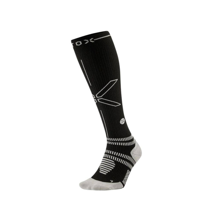 STOX | Running Compression Socks | Ladies | Black / Light Grey