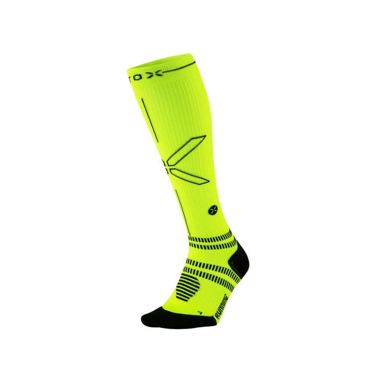 STOX | Running Compression Socks | Ladies | Yellow Fluo / Black