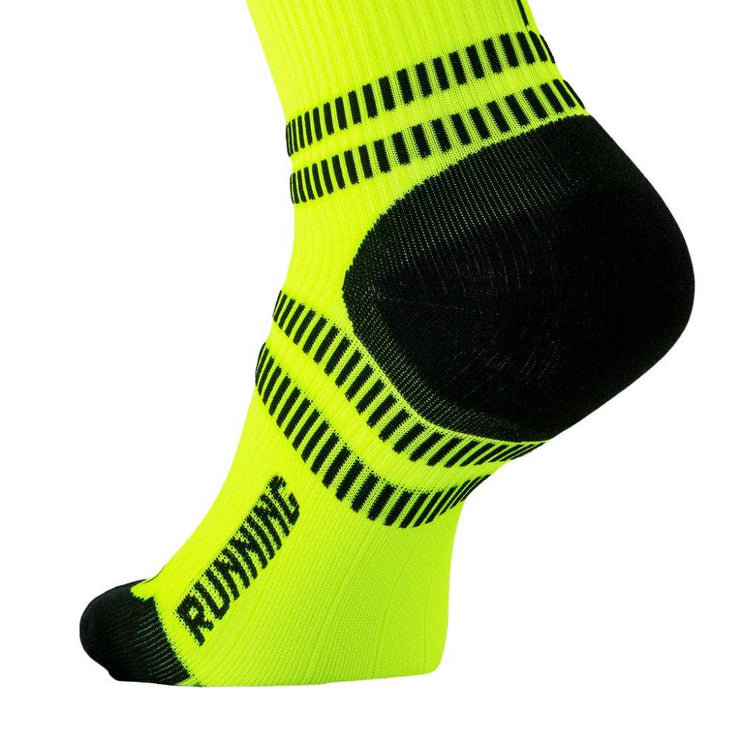 STOX | Running Compression Socks | Ladies | Yellow Fluo / Black