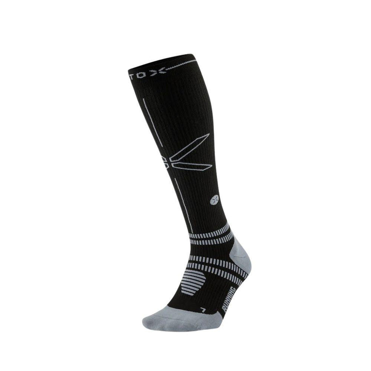 STOX | Running Compression Socks | Men | Black / Grey