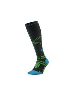 STOX | Running Compression Socks | Heren | Charcoal / Bright Blue