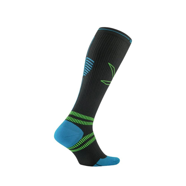 STOX | Running Compression Socks | Men | Charcoal / Bright Blue