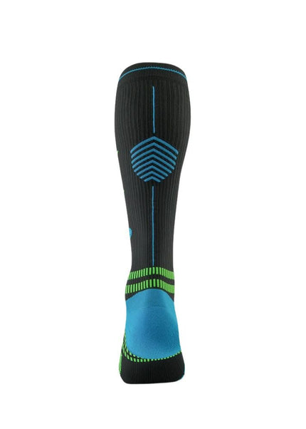 STOX | Running Compression Socks | Heren | Charcoal / Bright Blue