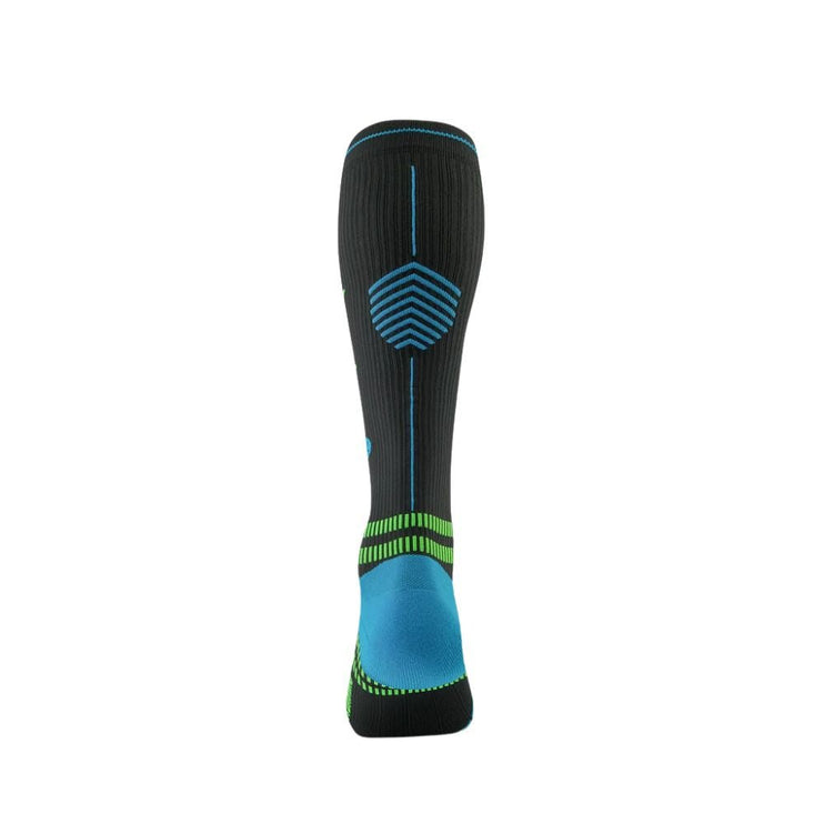 STOX | Running Compression Socks | Men | Charcoal / Bright Blue