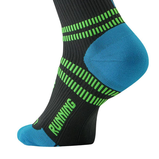 STOX | Running Compression Socks | Heren | Charcoal / Bright Blue