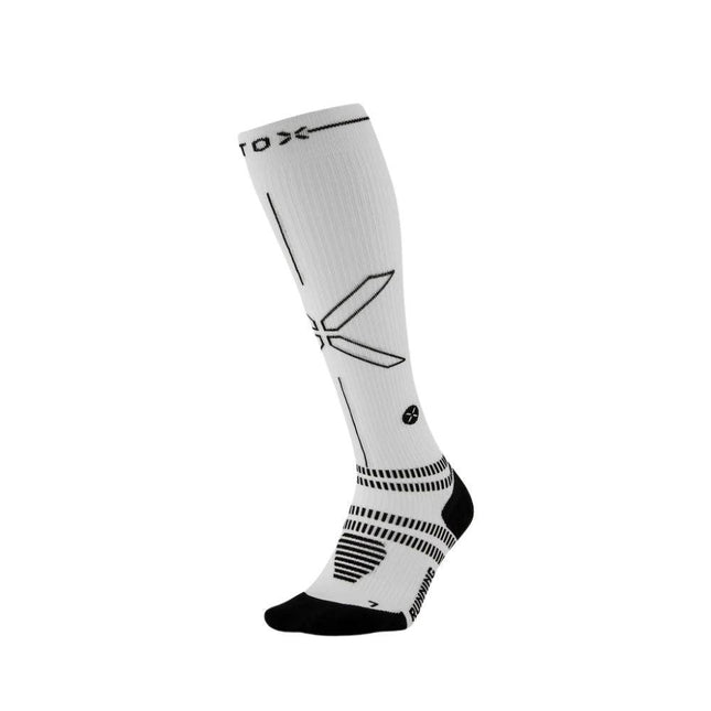 STOX | Running Compression Socks | Heren | White / Black