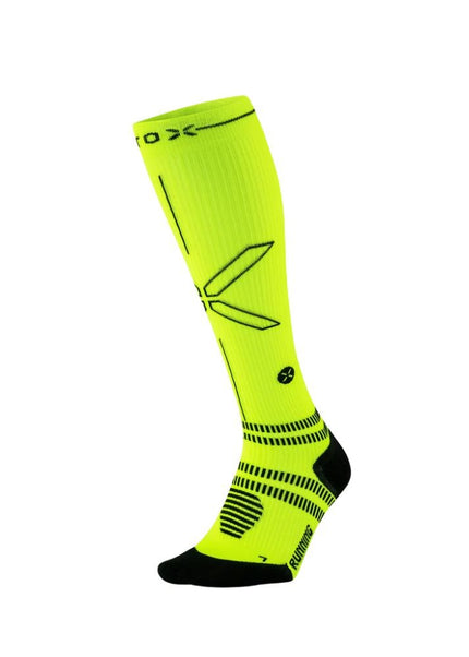 STOX | Running Compression Socks | Heren | Yellow Fluo / Black