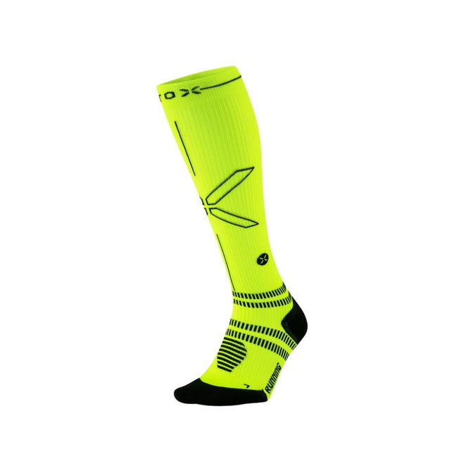 STOX | Running Compression Socks | Heren | Yellow Fluo / Black