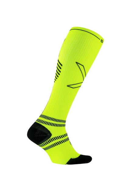 STOX | Running Compression Socks | Heren | Yellow Fluo / Black