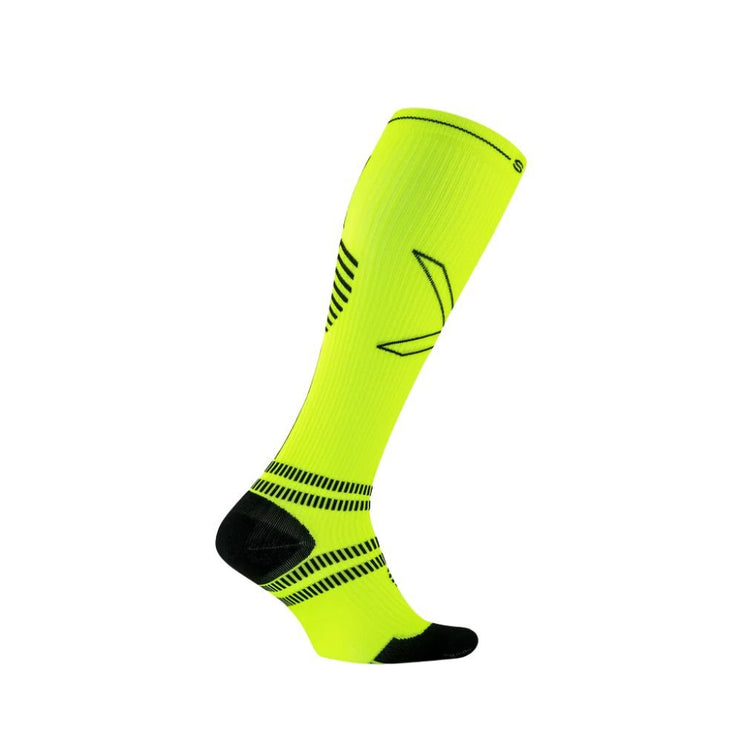 STOX | Running Compression Socks | Men | Yellow Fluo / Black
