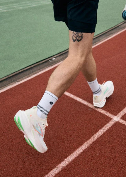 STOX | Running Ankle Socks | Heren | White / Black