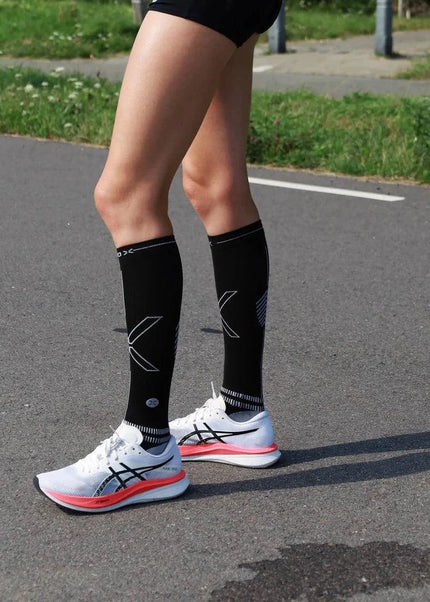 STOX | Running Compression Socks | Dames | Black / Light Grey