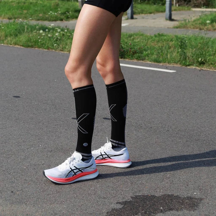 STOX | Running Compression Socks | Ladies | Black / Light Grey