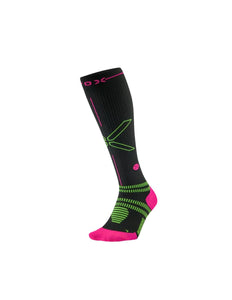 STOX | Running Compression Socks | Dames | Charcoal / Fuchsia