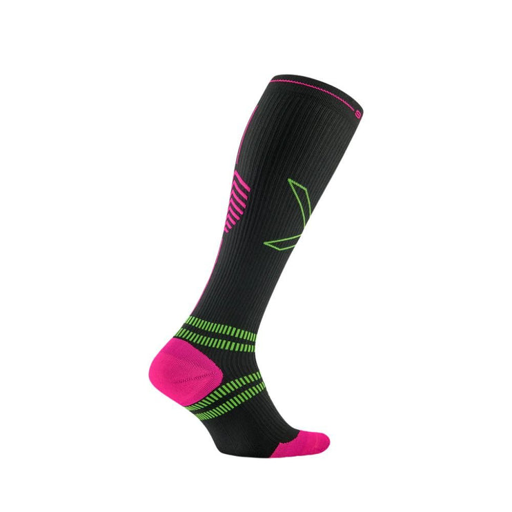 STOX | Running Compression Socks | Ladies | Charcoal / Fuchsia