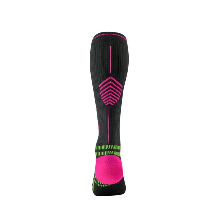 STOX | Running Compression Socks | Ladies | Charcoal / Fuchsia
