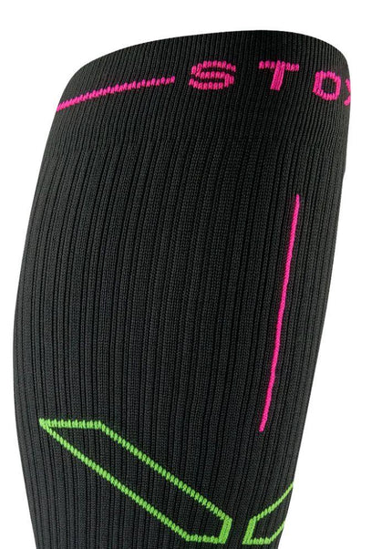 STOX | Running Compression Socks | Dames | Charcoal / Fuchsia