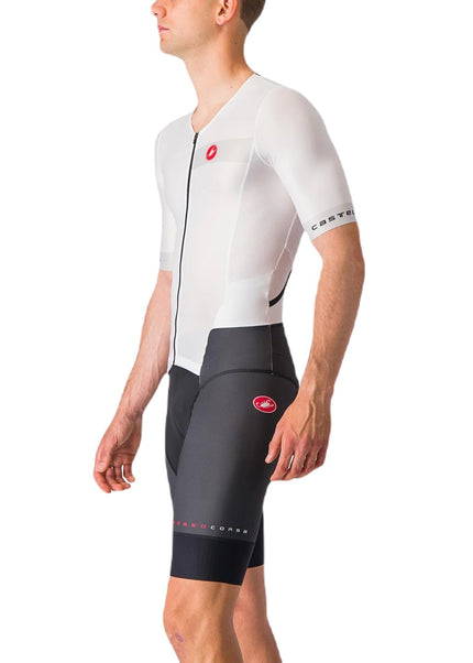 Castelli | San Remo 2 | Trisuit | Short Sleeve | Heren | White / Black Triathlonworld