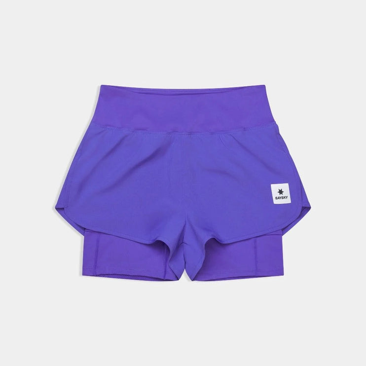 Saysky | 2-in-1 Pace Shorts 3'' | Dames | Purple
