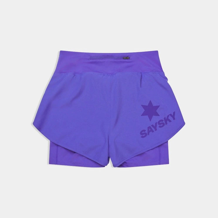 Saysky | 2-in-1 Pace Shorts 3'' | Dames | Purple