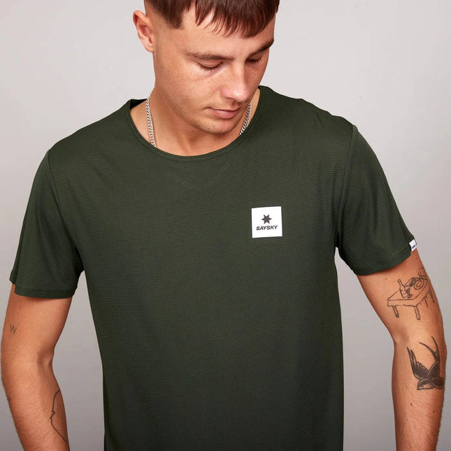 Saysky | Clean Combat Pro T-Shirt | Green | Heren