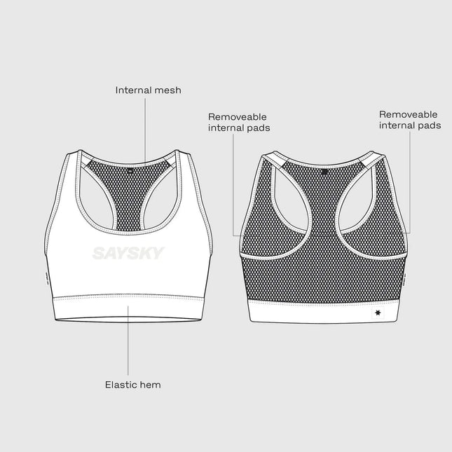 Saysky | Clean Combat Sports Bra | Black | Dames