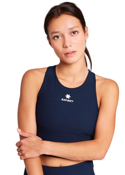 Saysky | Combat Rib Crop Top | Damen | Blau