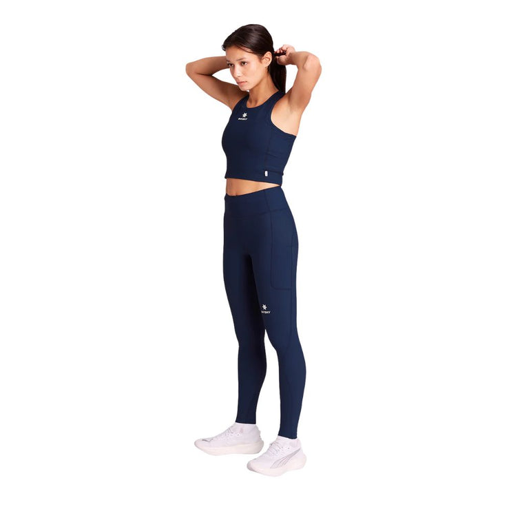 Saysky | Combat Rib Crop Top | Dames | Blue